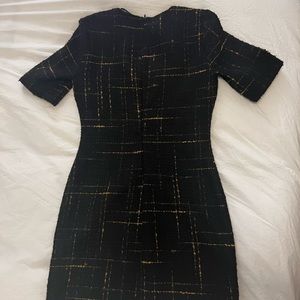 Black Tweed Zara Dress